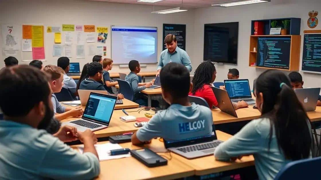 How high school coding classes are structured