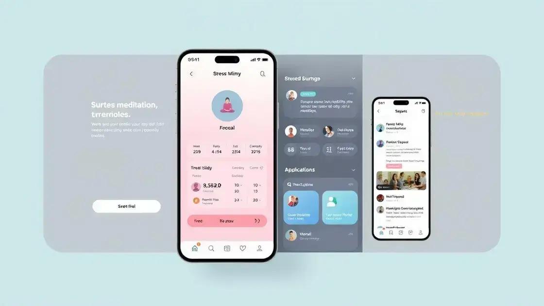 Features to look for in stress management apps