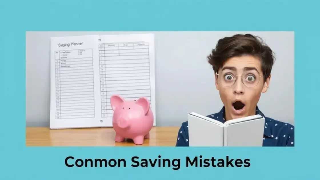 Common mistakes to avoid when saving