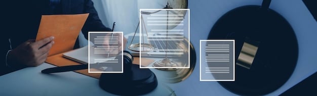 A close-up of a legal document related to data privacy, with annotations highlighting key sections on compliance and penalties. The focus is on the details and complexity of legal requirements.