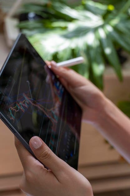 A detailed SWOT analysis chart displayed on a tablet screen, highlighting Strengths, Weaknesses, Opportunities, and Threats relevant to a biotech startup.