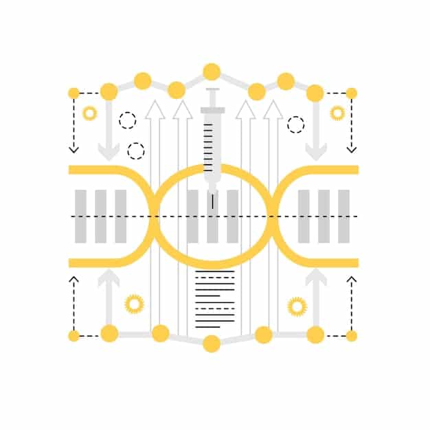 A graphical illustration showing arrows merging together representing the streamlined process from biotech startup innovation to Big Pharma commercialization, highlighting reduced time-to-market and increased efficiency in drug development.