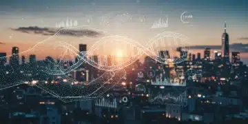 Hand holding glowing DNA helix, symbolizing early-stage biotech innovation and investment.