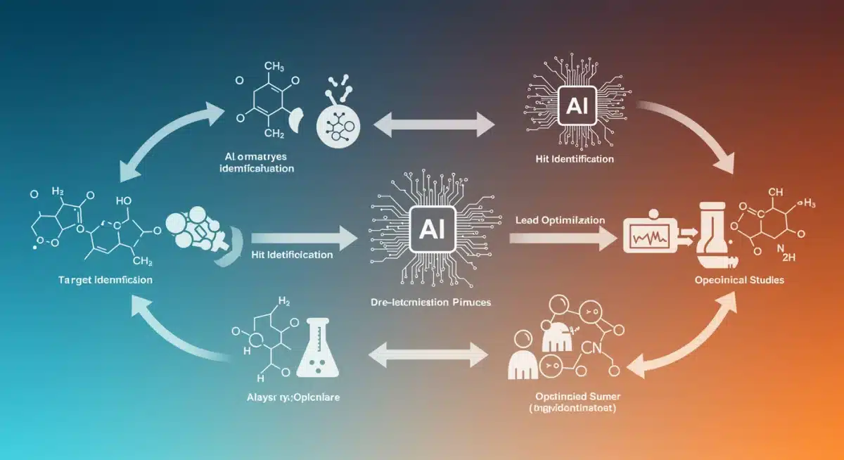 AI-driven drug discovery pipeline streamlining research phases