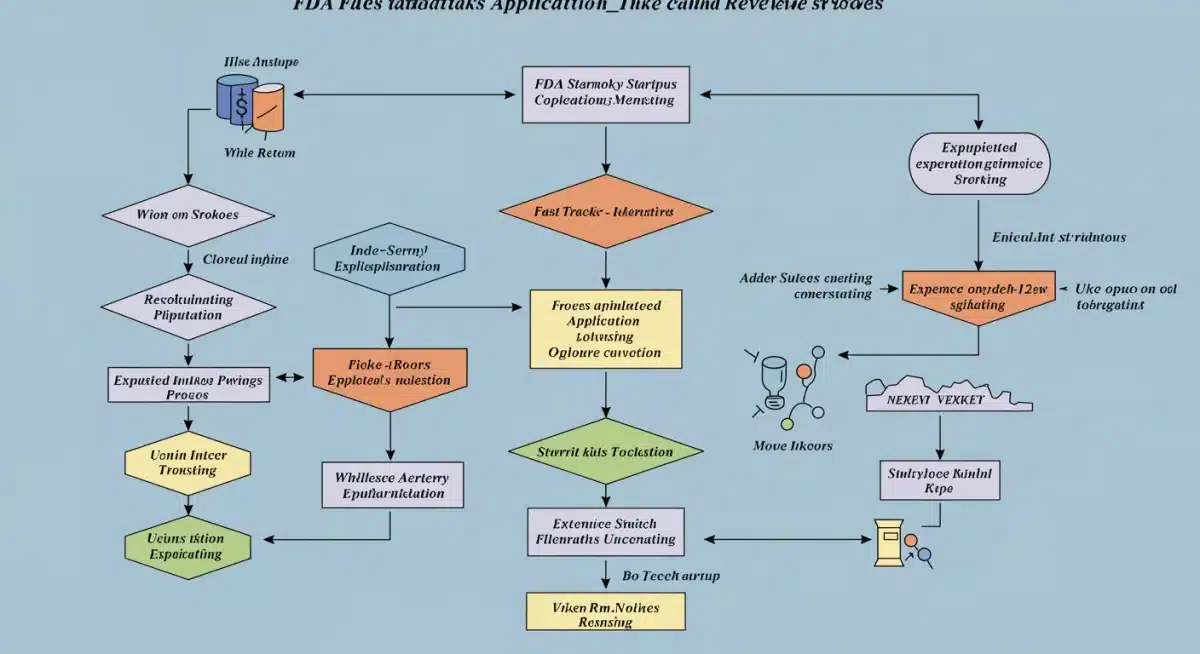 FDA Fast-Track application and review process flowchart for biotech.