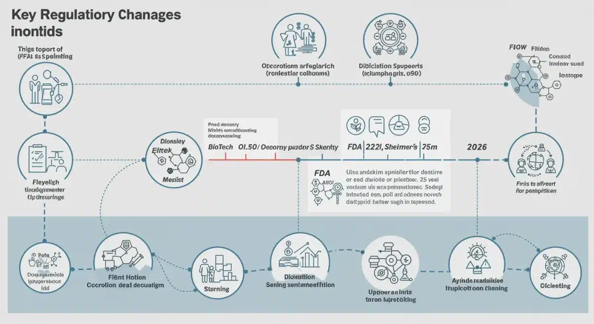Infographic showing FDA regulatory changes timeline towards 2026