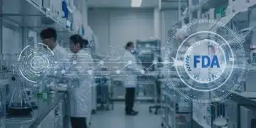 Biotech lab with scientists accelerating drug development toward FDA Fast Track approval.