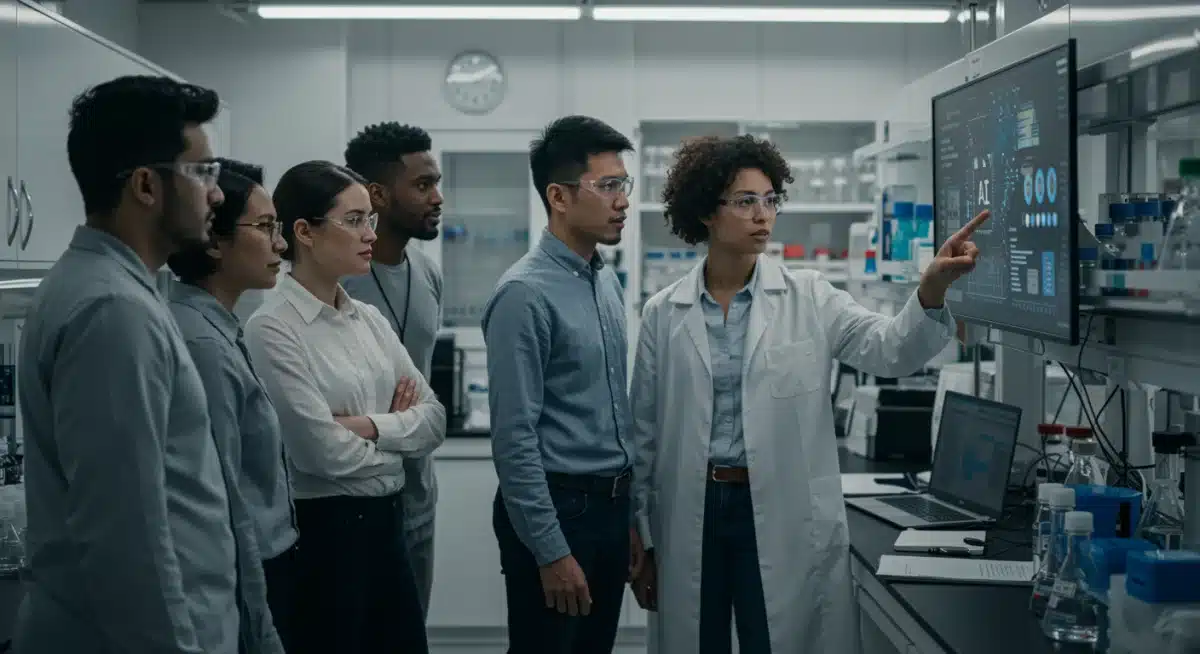 Human-AI collaboration in biotech workplace