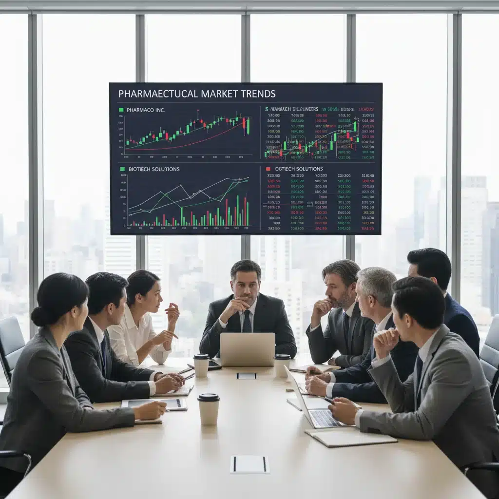 Investors analyzing biotech market trends and strategies